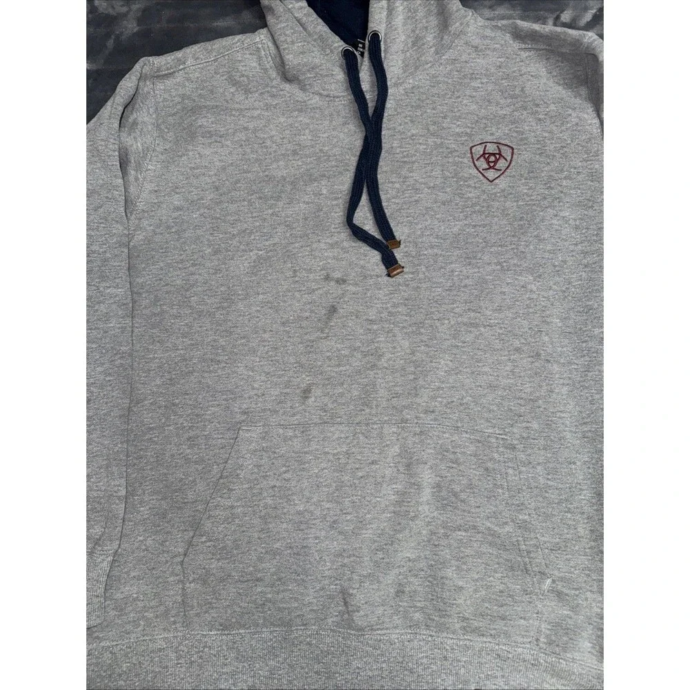 Ariat Ladies Heather Grey Thunderbird Chimayo Hoodie Size XXLarge Nice
